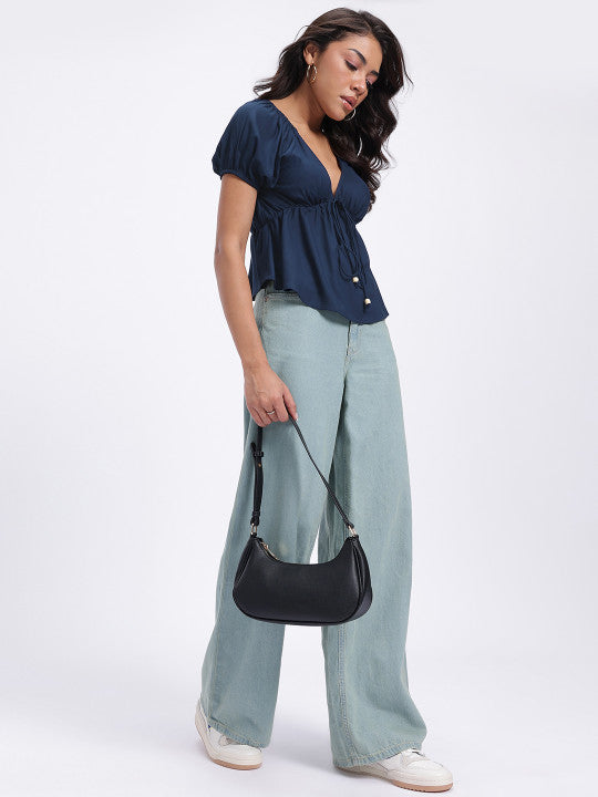 Tie-Up Waist Empire Top