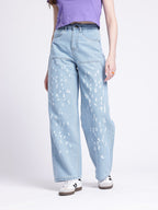 Baggy High-Rise Ripped Jeans