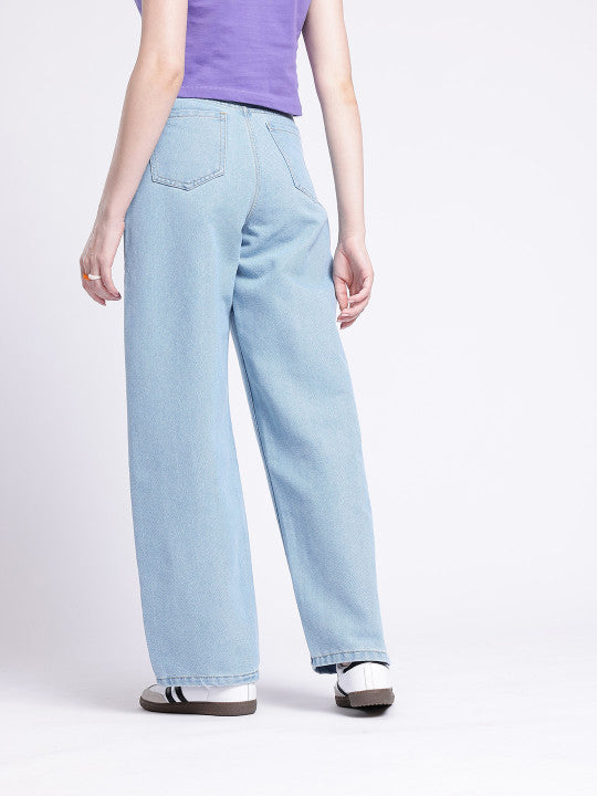 Baggy High-Rise Ripped Jeans