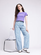 Baggy High-Rise Ripped Jeans