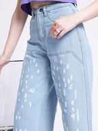 Baggy High-Rise Ripped Jeans