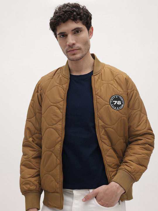 Stand Collar Quilted Jacket