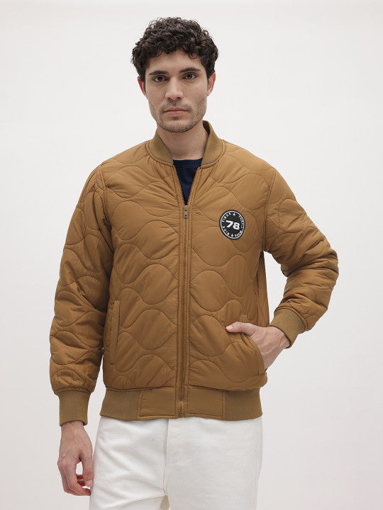 Stand Collar Quilted Jacket