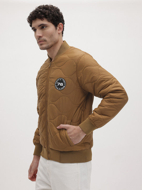 Stand Collar Quilted Jacket