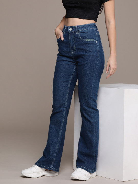 Bootcut High-Rise Light Fade Stretchable Jeans