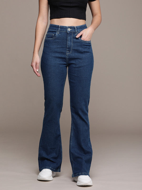 Bootcut High-Rise Light Fade Stretchable Jeans