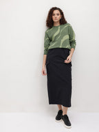 Abstract Print Sweater