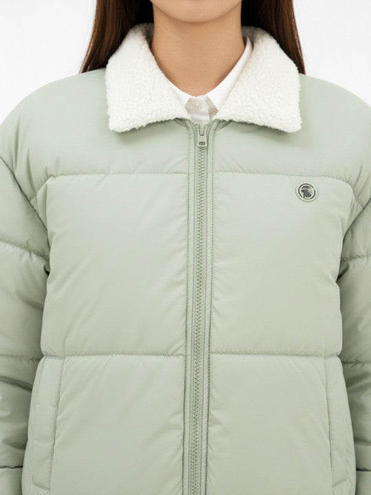 Spread Collar Relaxed Fit Padded Jacket