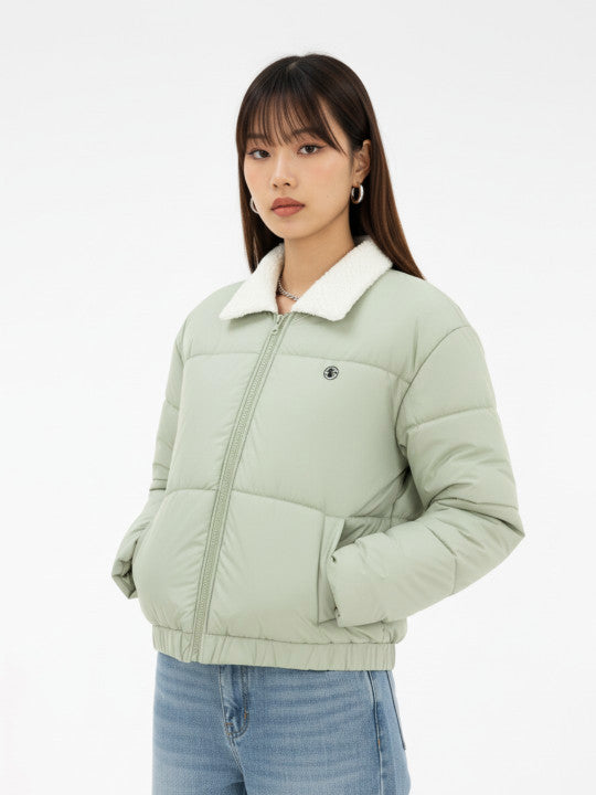Spread Collar Relaxed Fit Padded Jacket
