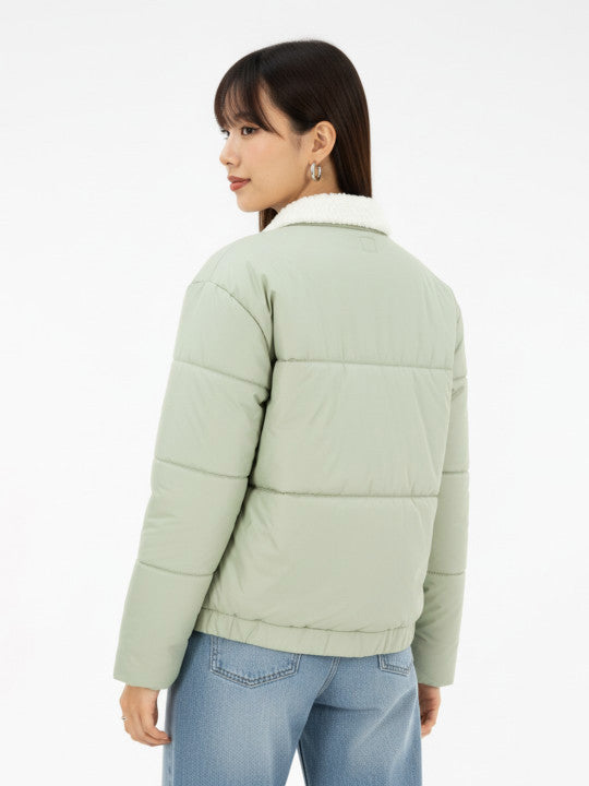 Spread Collar Relaxed Fit Padded Jacket