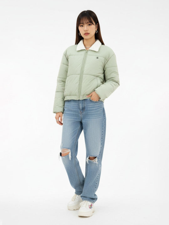 Spread Collar Relaxed Fit Padded Jacket