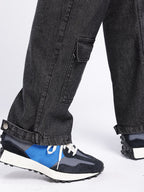 Relaxed Fit Cargo Style Jeans