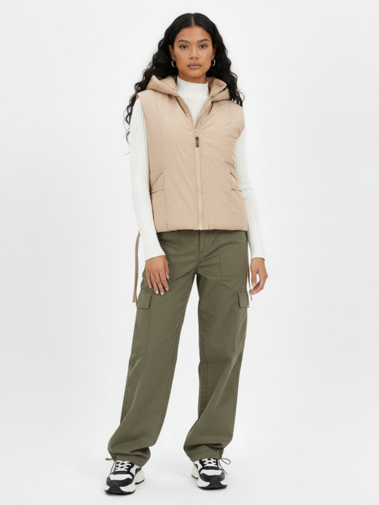 Hooded Relaxed Puffer Jacket