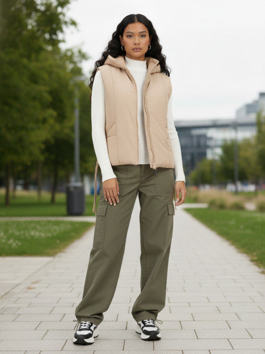 Hooded Relaxed Puffer Jacket