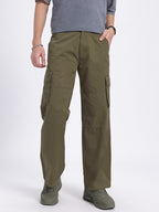 Men Relaxed Fit Cargo Trousers