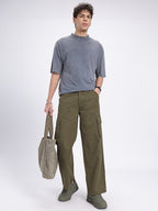 Men Relaxed Fit Cargo Trousers