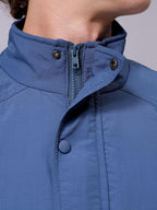 Men Mock Collar Solid Casual Padded Jacket