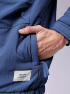 Men Mock Collar Solid Casual Padded Jacket