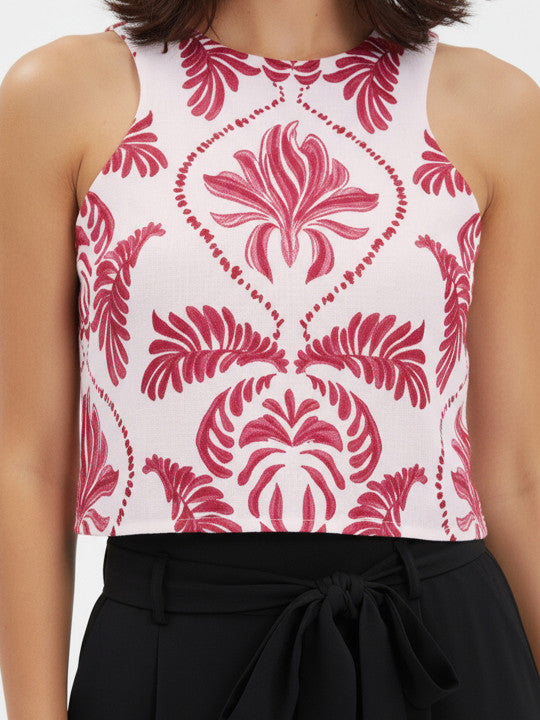 Ethnic Motifs Crop Top