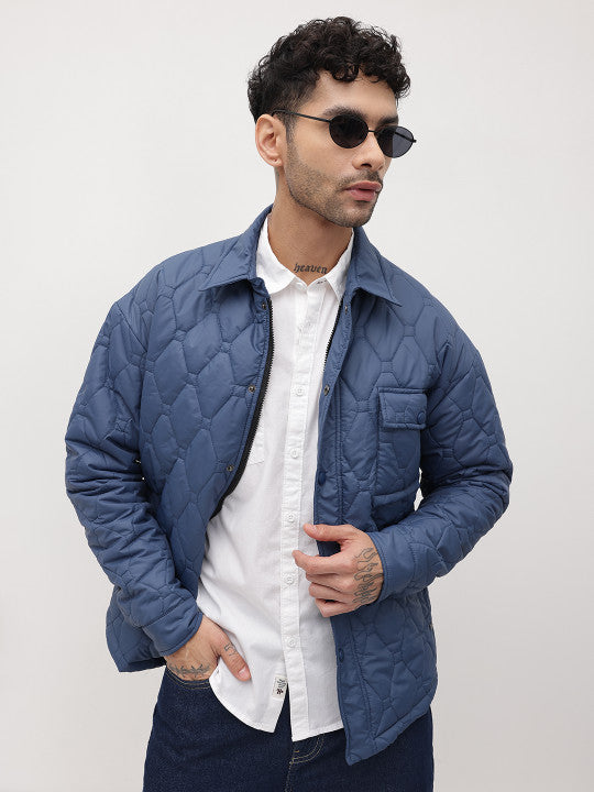 Men Quilted Jacket