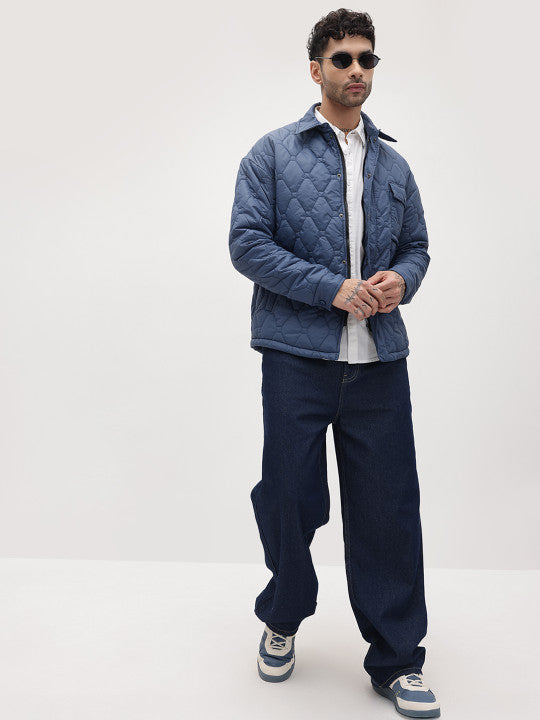 Men Quilted Jacket