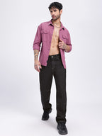 Straight Fit Contrast Stretchable Jeans