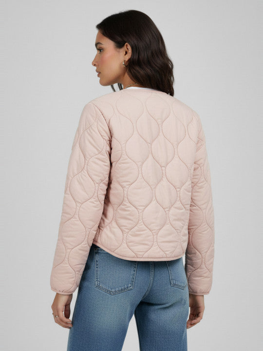 Padded Jacket with Tie-Up Closure