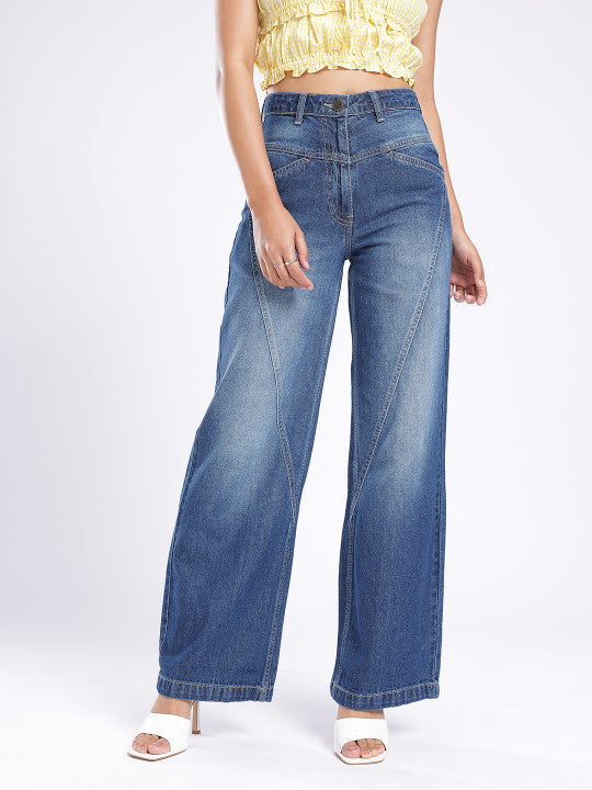 Baggy Panelling Jeans