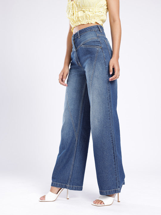 Baggy Panelling Jeans