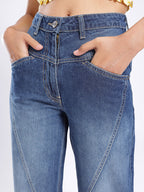 Baggy Panelling Jeans