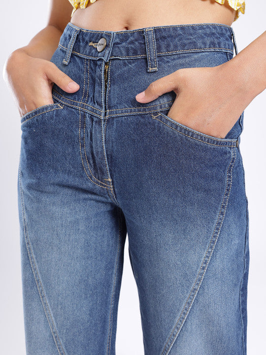 Baggy Panelling Jeans