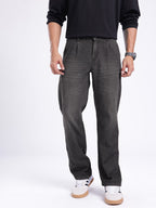 Heavy Fade Pleated Jeans