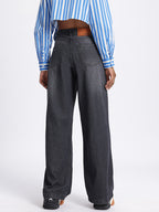 Distressed Wide Leg Jeans