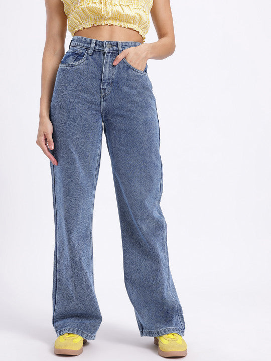 Baggy Fit Wide Leg Jeans