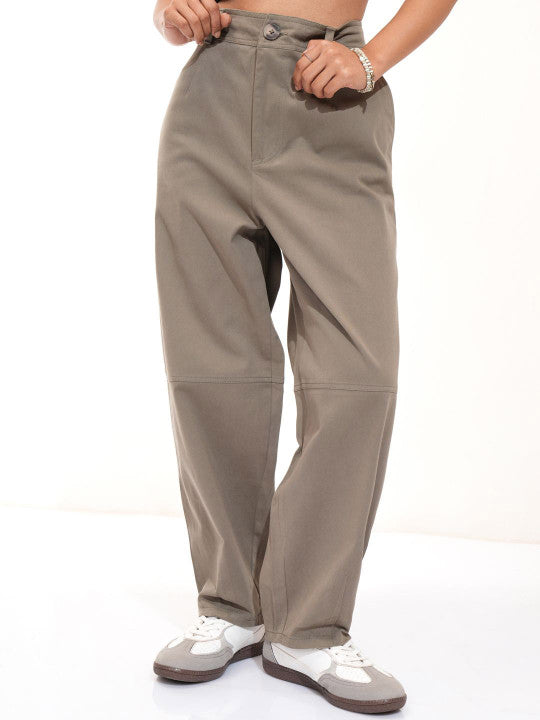 Loose Fit Wide Leg Trousers