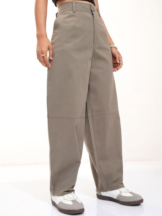 Loose Fit Wide Leg Trousers
