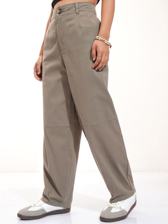 Loose Fit Wide Leg Trousers