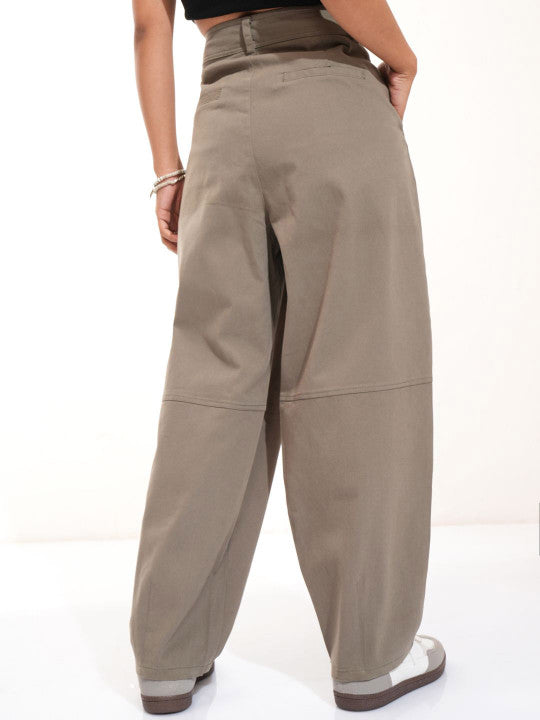 Loose Fit Wide Leg Trousers