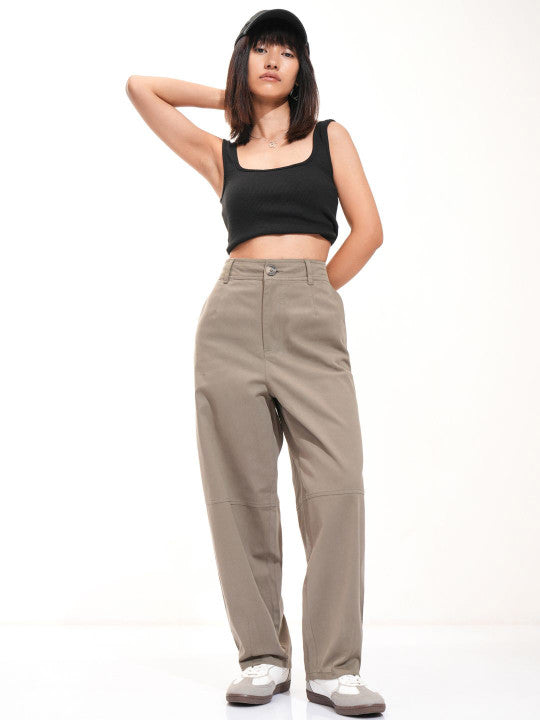 Loose Fit Wide Leg Trousers