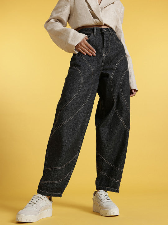 Baggy Thread-Work Jeans