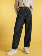 Baggy Thread-Work Jeans