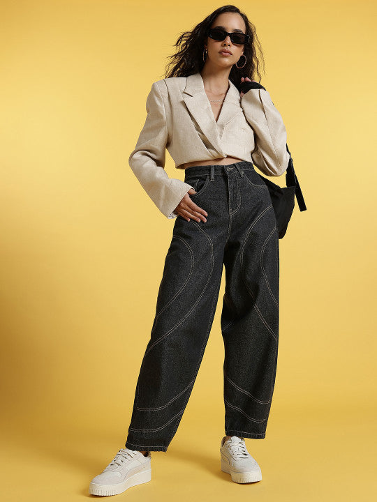 Baggy Thread-Work Jeans