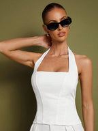 Women Halter Neck Corset Top