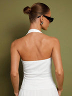 Women Halter Neck Corset Top