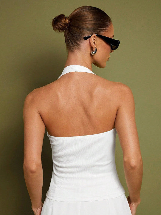 Women Halter Neck Corset Top