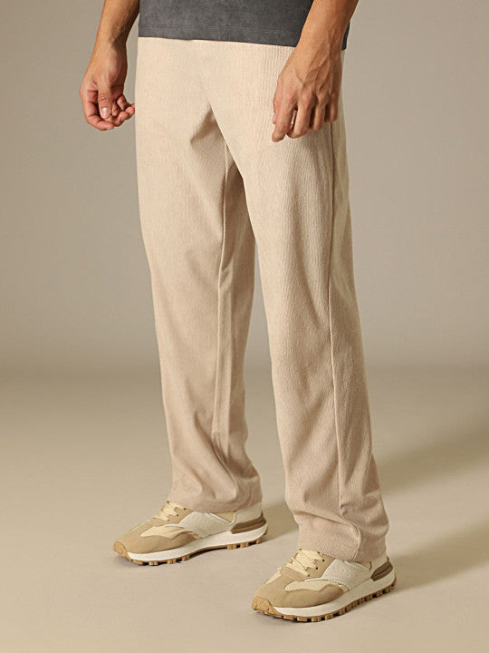 Men Relaxed Corduroy Trousers