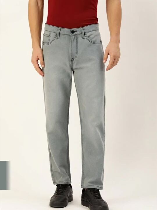 Men Mid-Rise Relaxed Fit Pure Cotton Jeans