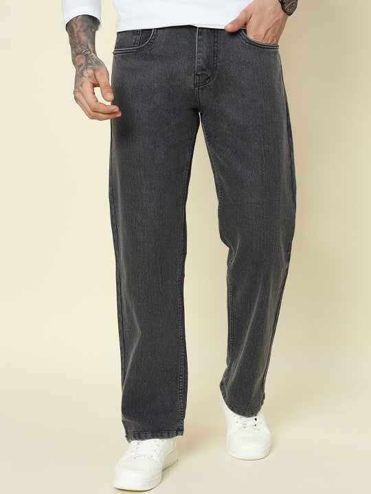 Men Relaxed Fit Stretchable Baggy Jeans