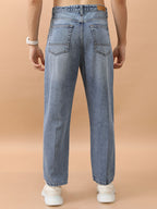 Fit Highly Distressed Light Fade Jeans