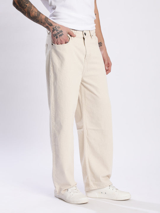Pure Cotton Baggy Fit Denim Jeans